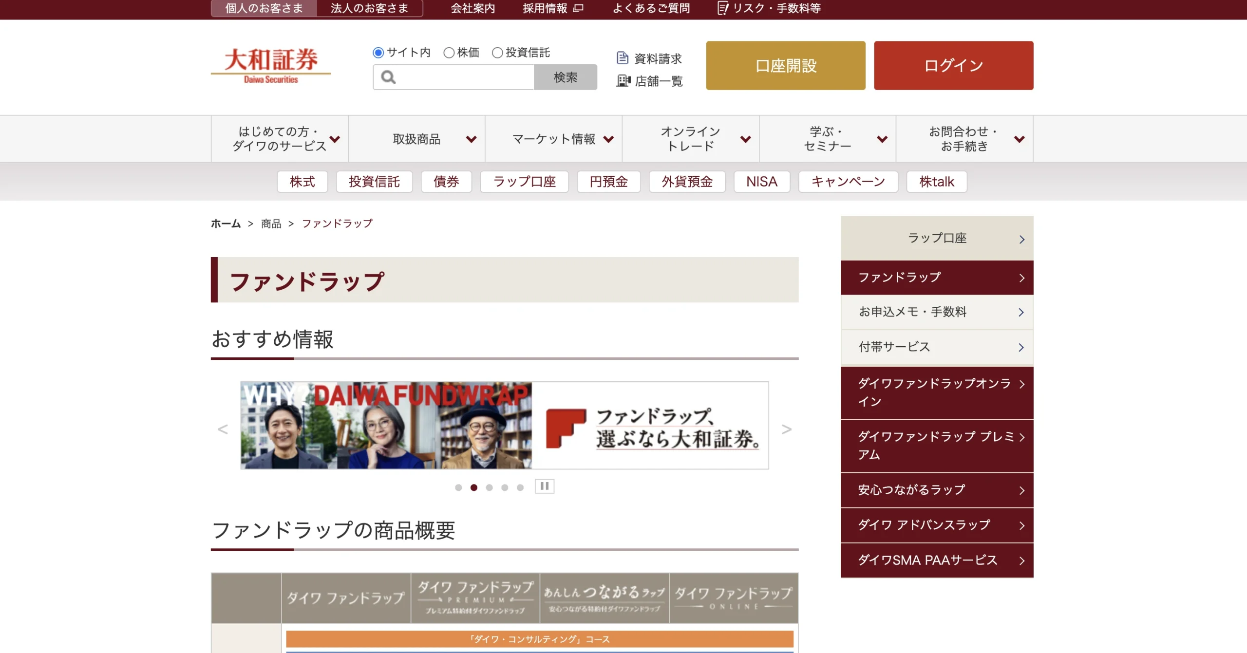 ダイワファンドラップ